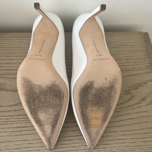 Like New White Manolos - Great for Brides! - Picture 5 of 6